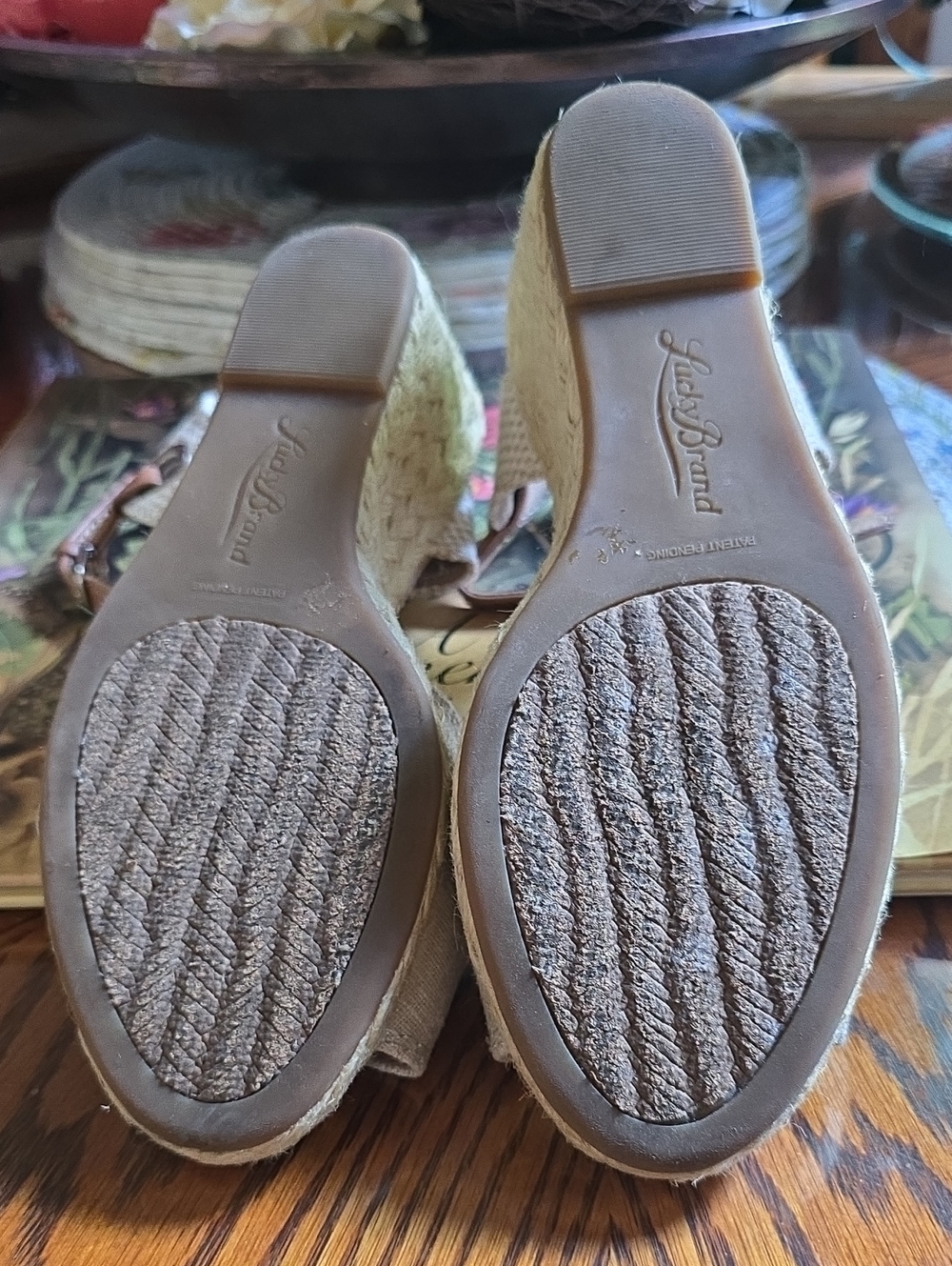 Lucky Brand Wedge Sandals - Picture 3 of 10